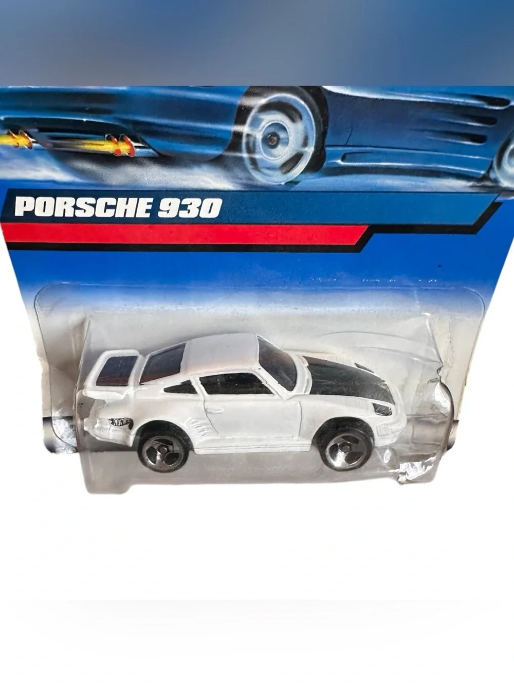 Hot Wheels Porsche 930 #125 White Die Cast Car Sealed on Card Vintage Mattel